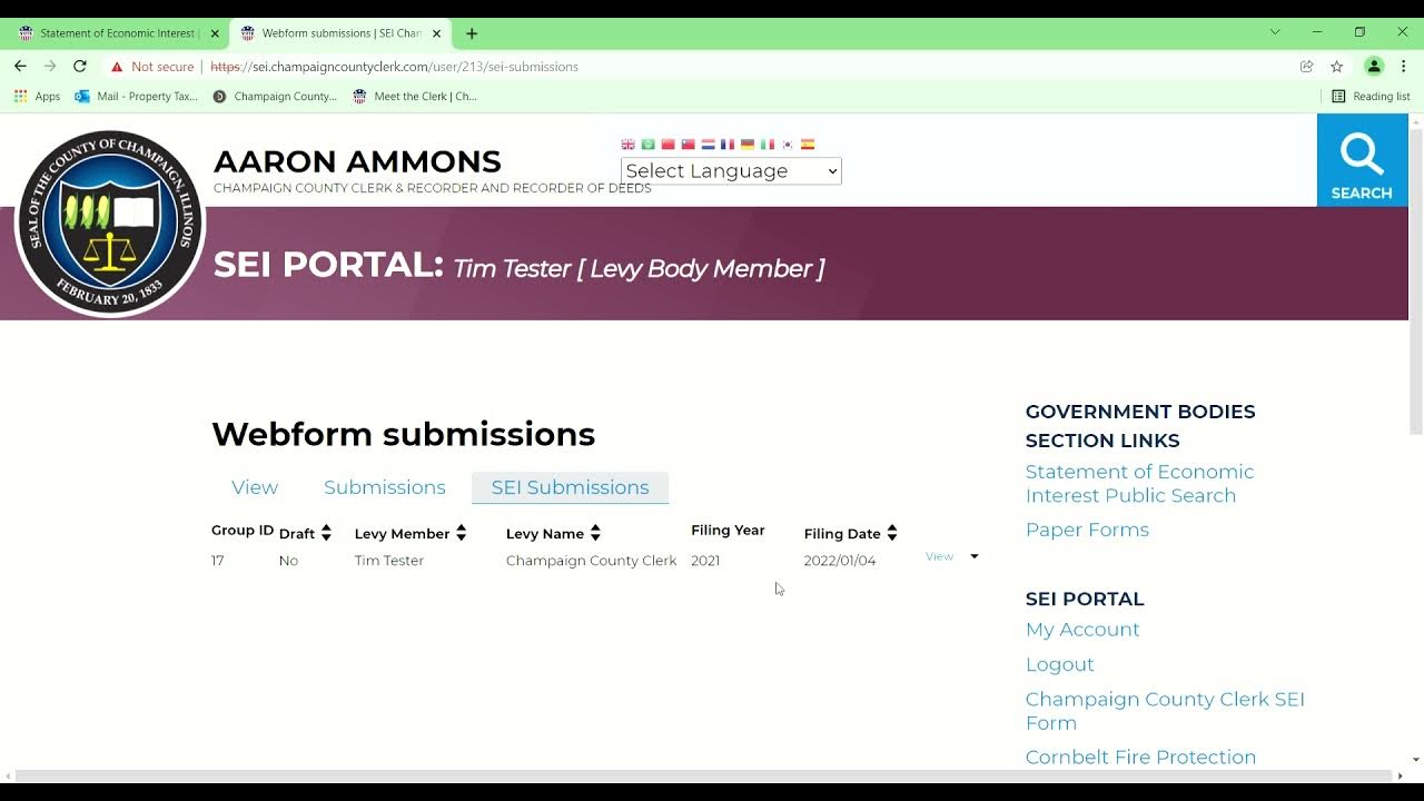 Viewing Previous Submission YouTube