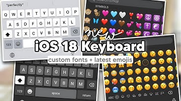 NEW iOS 18 Keyboard with Custom iOS Fonts and Latest iOS Emojis Android