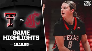 Texas Tech vs. Washington State Game Highlights | 2025-26 Big 12 Women's Basketball
