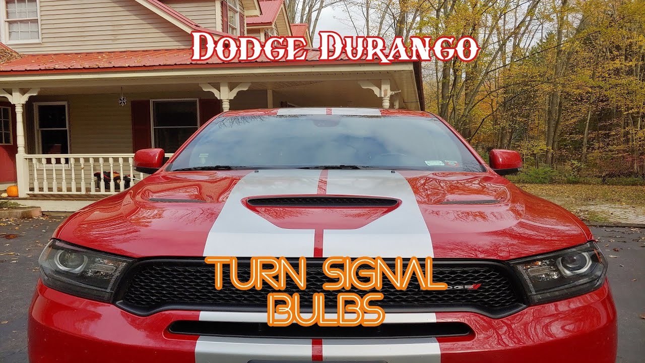 Dodge Durango Front Turn Signal Bulb Replacement RT SRT Hazard Lights