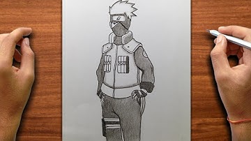 Kakashi tekenen van het hele lichaam | Hoe je stap voor stap Kakashi Hatake tekent voor beginners