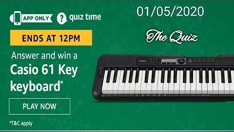 Amazon Quiz Answers Today