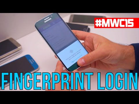 How to use the Galaxy S6 finger scanner to log into websites