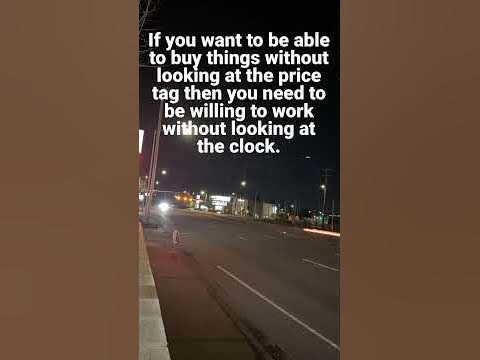 If you want to be able to buy things without looking at the price tag