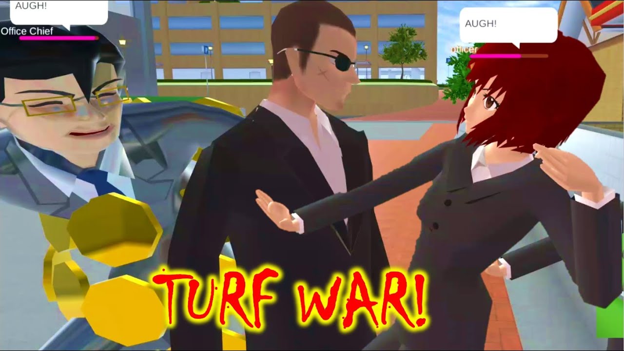 HIMAWARI YAKUZA INVASION OF TAX OFFICE (TURF WAR) | Sakura School Simulator