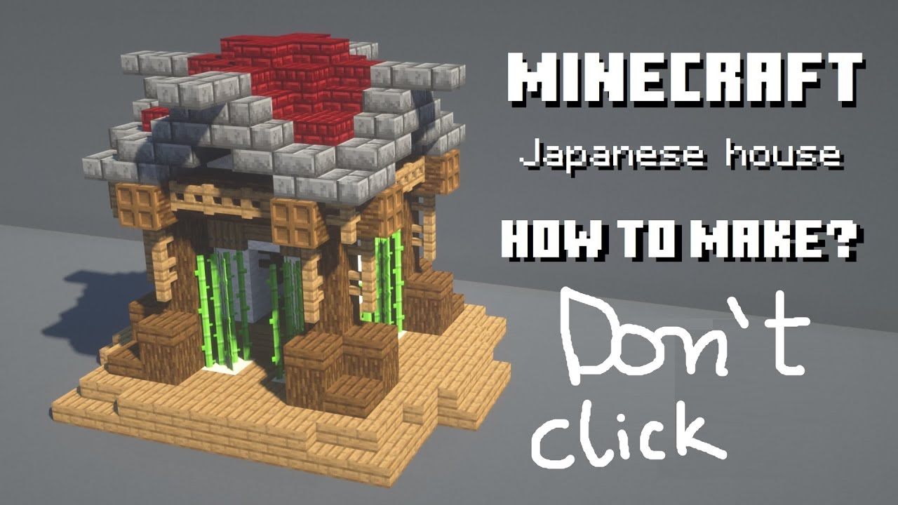 Minecraft tutorial How to build small Japanese style House YouTube