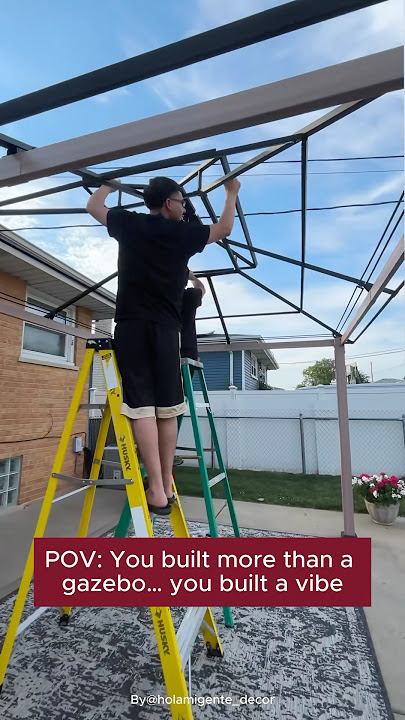 Built a Backyard Vibe with This 10x12 Gazebo | Sunjoy Transformation Reveal! #backyardmakeover