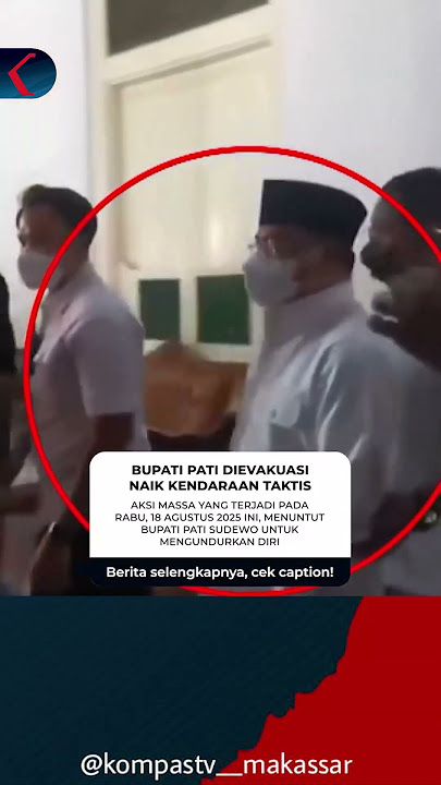 Demonstrasi Warga di Alun - Alun Kabupaten Pati, Jawa Tengah berlangsung ricuh pada Rabu #1313082025