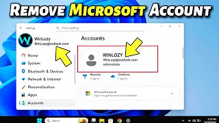 How to Remove Microsoft Account in Windows 11