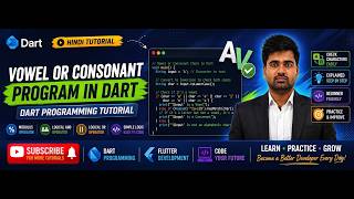 If-Else Statement in Dart: Vowel or Consonant Program