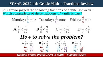 2022 STAAR Math ~ 4th Grade (Fractions Review) Part 2