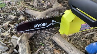 Ryobi 18V ONE+  8 Inch Cordless Pruning Chainsaw - Demo and Unboxing