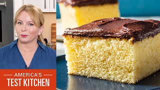 How to Make Yellow Sheet Cake with Chocolate Frosting