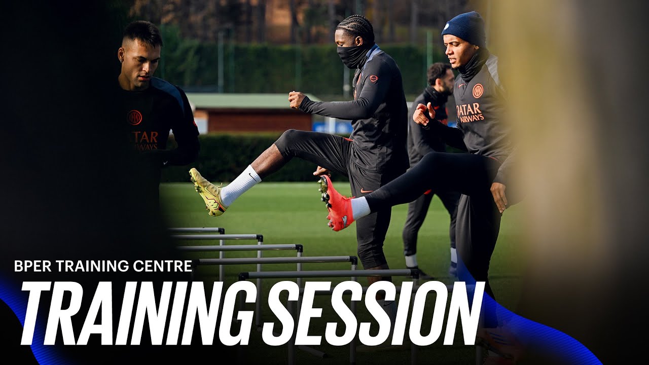 TORNA LA CHAMPIONS LEAGUE 🌟 L'ALLENAMENTO DEI NERAZZURRI IN VISTA DI ATLETICO MADRID-INTER 🔥