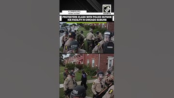 Shocking! Protesters clash with police outside ICE facility in Chicago suburb; arrests made