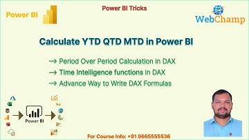 PBI_59: Calculate YTD QTD MTD in Power BI || Time Intelligence Functions in DAX