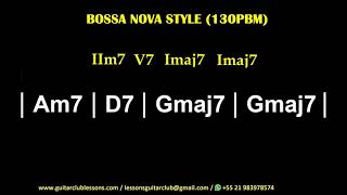 Video thumbnail of "Am7 D7 Gmaj7 Gmaj7 - Bossa Nova"