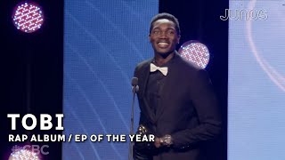 TOBi wins Rap Album/EP of the Year | Juno Awards 2024