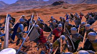 HEAVY KNIGHTS 500 vs FOOTMAN 1000 | Ultimate Epic Battle Simulator - UEBS Gameplay