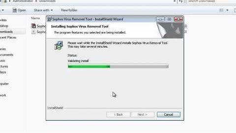 Installing the Sophos Virus Removal Tool