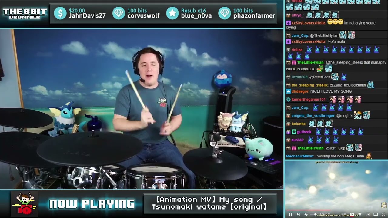 The8BitDrummer // Tsunomaki Watame - My song