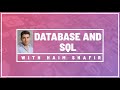 Database and SQL with Haim Shafir חיים שפיר - introduction