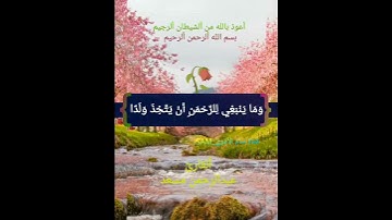 وَقَالُوا اتَّخَذَ الرَّحْمَنُ وَلَدًا لَقَدْ جِئْتُمْ شَيْئًا إِدًّا 🌴قرآن كريم🌴ماتيسر من سورة مريم