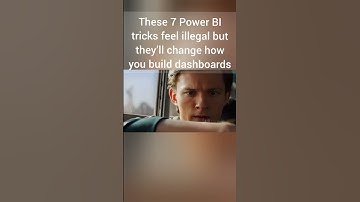These 7 #powerbi tricks feel illegal but they’ll change how you build dashboards #shorts #interview