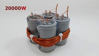 I Turn 3 5v Capacitor into 230v Genuine electricity free energy generator for home
