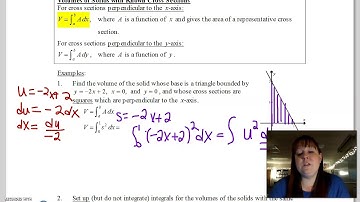 AP Calculus 6-5B Volumes of Solids with Known Cross Sections