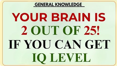 YOUR BRAIN IS EXTRAORDINARY! IF YOU CAN GET 2 OUT OF 20!| Extreme Quiz Challenge