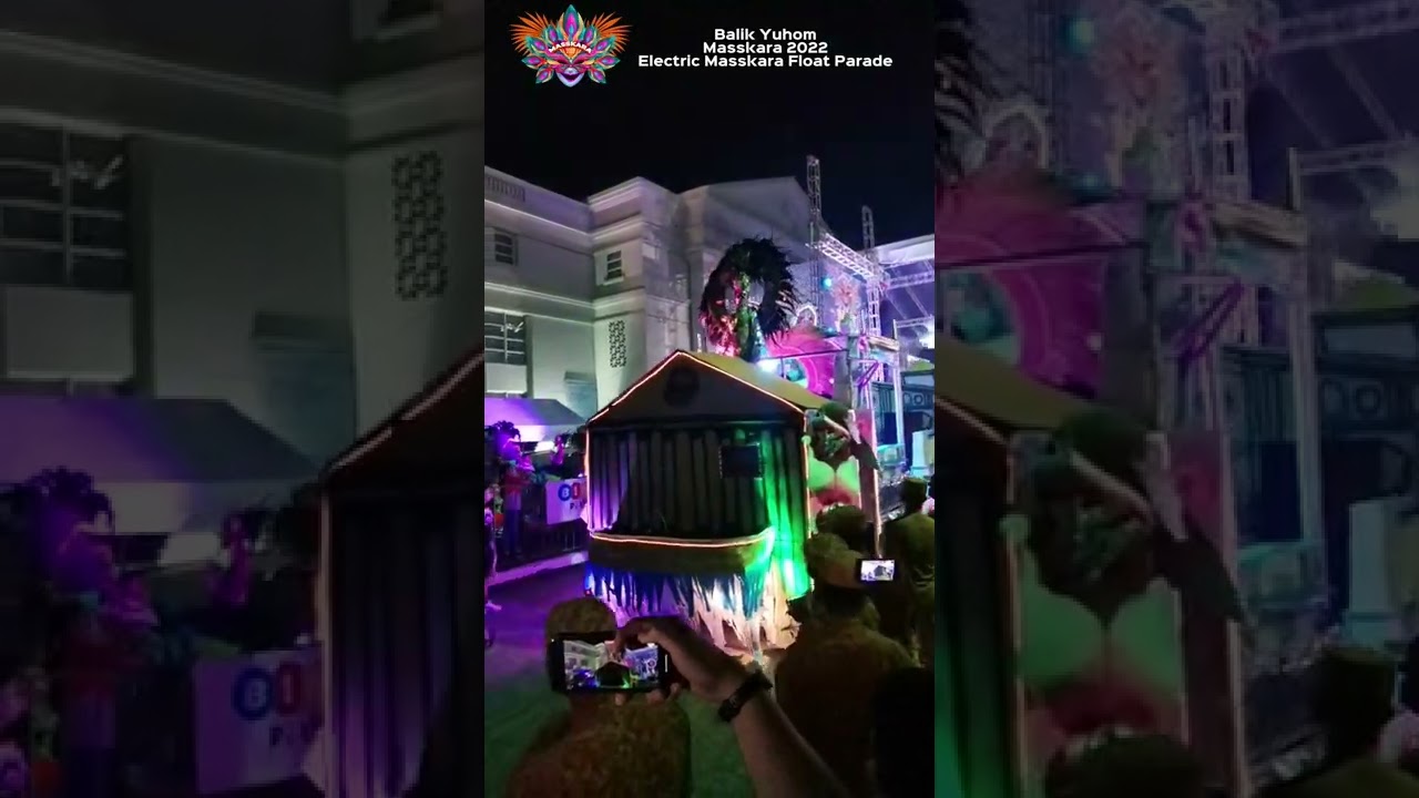 Maskara Float Bacolod Electric Masskara Float Parade - YouTube