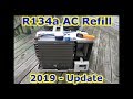 2019 UPDATE VIDEO #1 - AC Refill R134a - Window House Portable Air Conditioner + Gauge Adapter