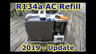 2019 UPDATE VIDEO #1 - AC Refill R134a - Window House Portable Air Conditioner + Gauge Adapter