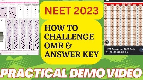 How to do OMR Challenge and Answer key Challenge Properly | Practical Demo Video |