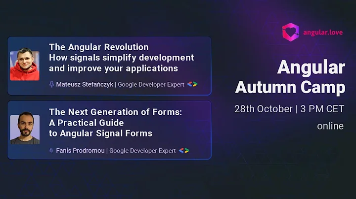 Angular Autumn Camp 2025 edition