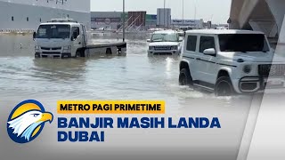 Sejumlah Kendaraan Masih Terendam Banjir di Dubai