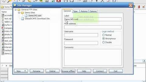 Configuring your website in CuteFTP - www.planethippo.com