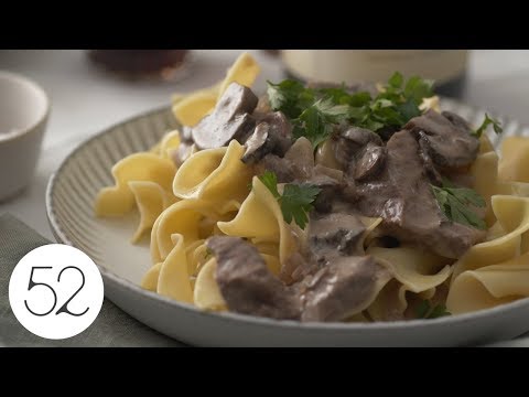 Slow-Cooker Beef Stroganoff With Mushrooms