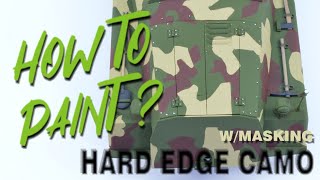 HOW TO PAINT: hard edge camo with masking. FAST and EASY!! The beginner's guide.