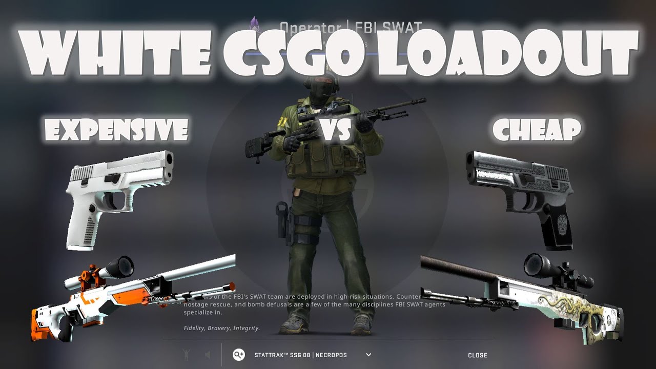 White/Silver CSGO loadout - YouTube