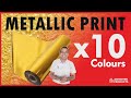 Metallic print from laser printer low cost diy gold leaf printing machine  abhishekidcom