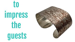 How I made a Mokume Gane napkin ring  silver & copper 木目金