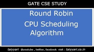 Round Robin CPU Schedling Algorithm #Taiyyari