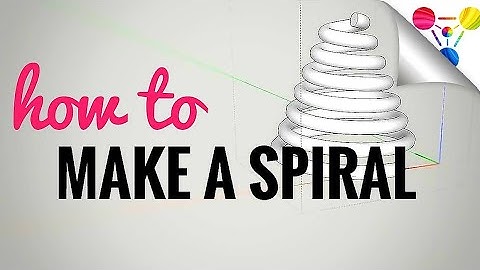 How to make a spiral in sketchup