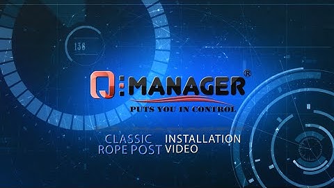 Classic Rope Post Installation | Queue Manager | Stanchions