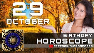 October 29 - Birthday Horoscope Personality