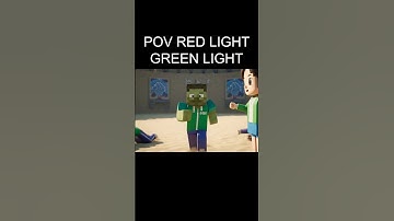 POV RED LIGHT GREEN LIGHT  #steve #squidgame #steveclips #minecraft