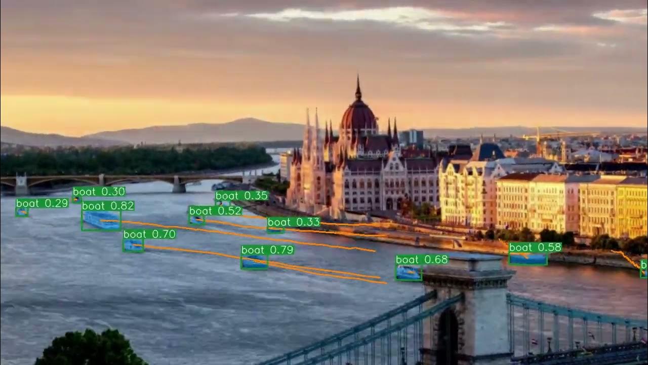 Boats Detection Using YOLOv7 + Segmentation + Sort Tracking - YouTube