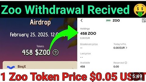 Zoo airdrop price prediction l Zoo listing price l Zoo airdrop update l Zoo update